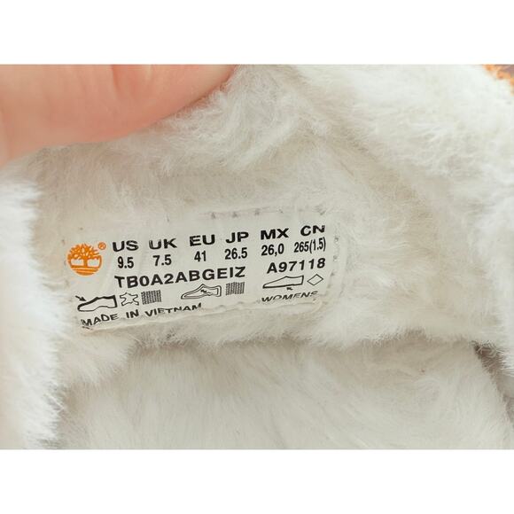 Timberland Skyla Bay Cozy 2.0 Womens Size 9.5 Bootie Fur Lined Brown Ankle Boot - Picture 9 of 11